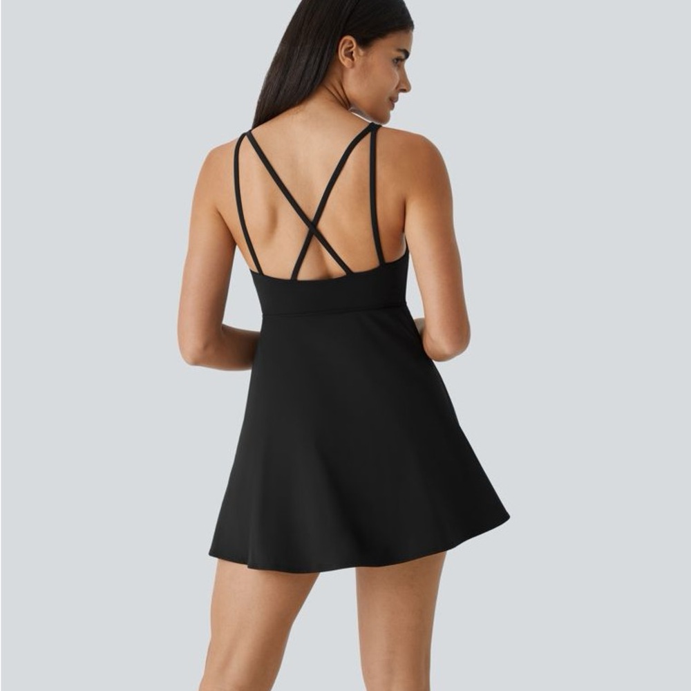 Halara 2 piece strappy dance active dress